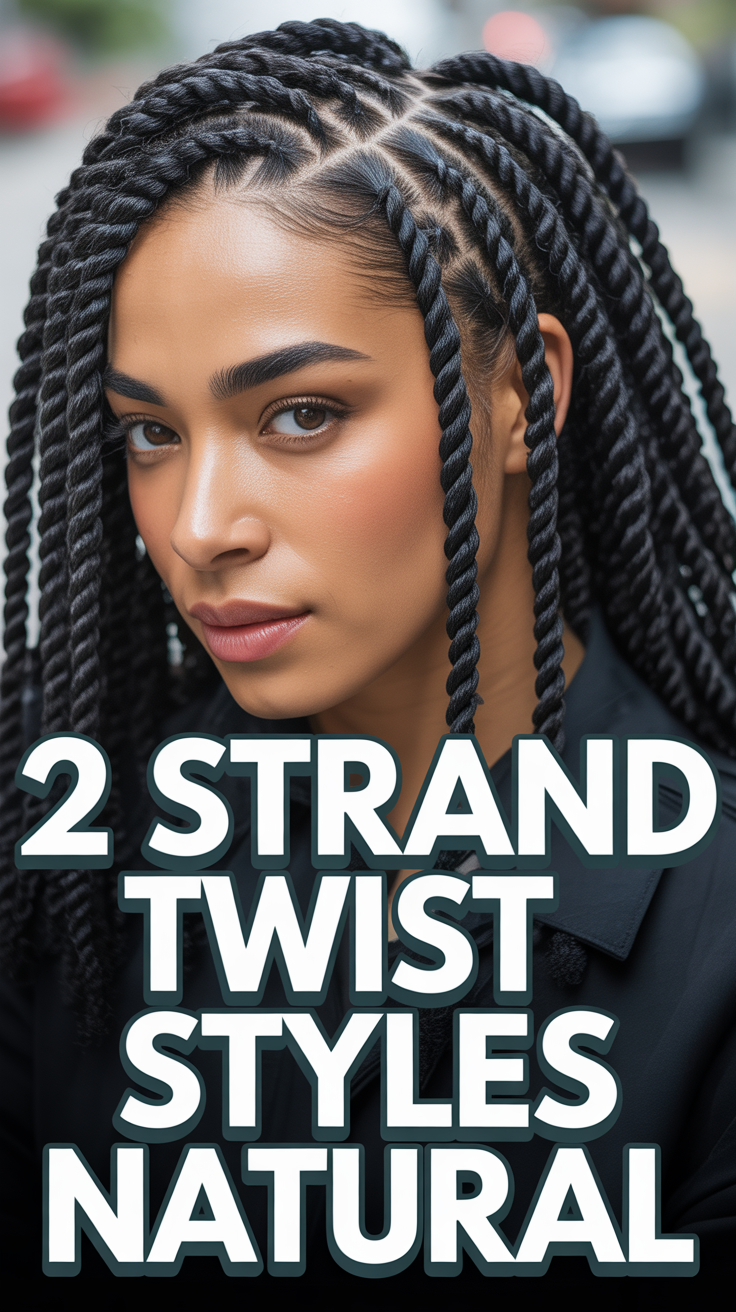 🌿 2 Strand Twist Styles Natural