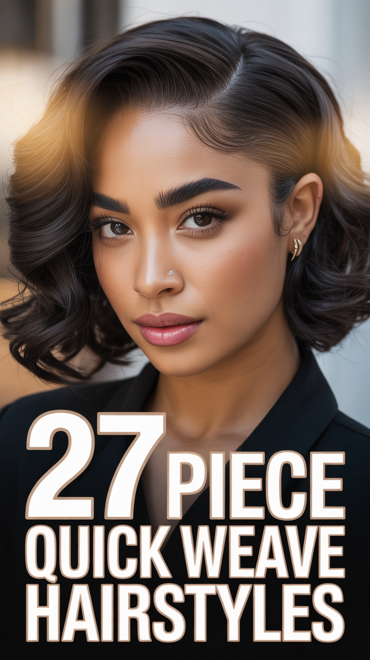 ✨ 27 Piece Quick Weave Hairstyles