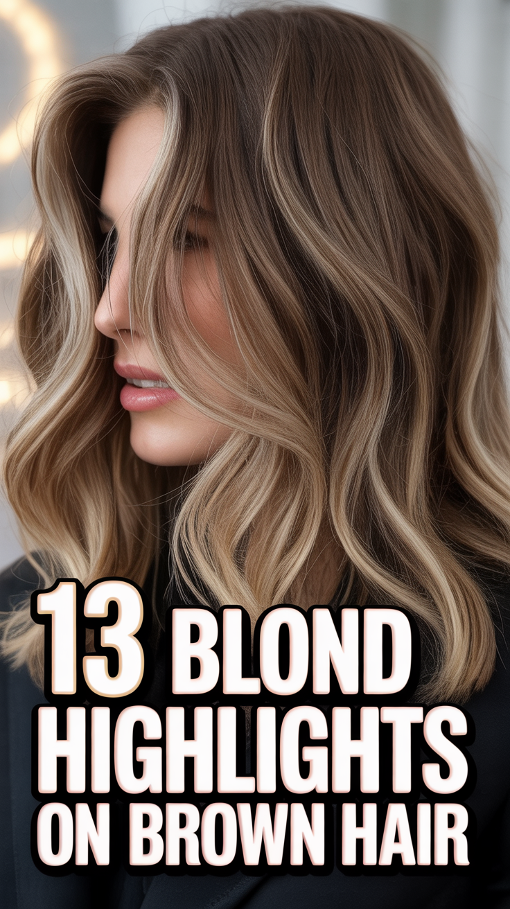💫 13 Blond Highlights On Brown Hair