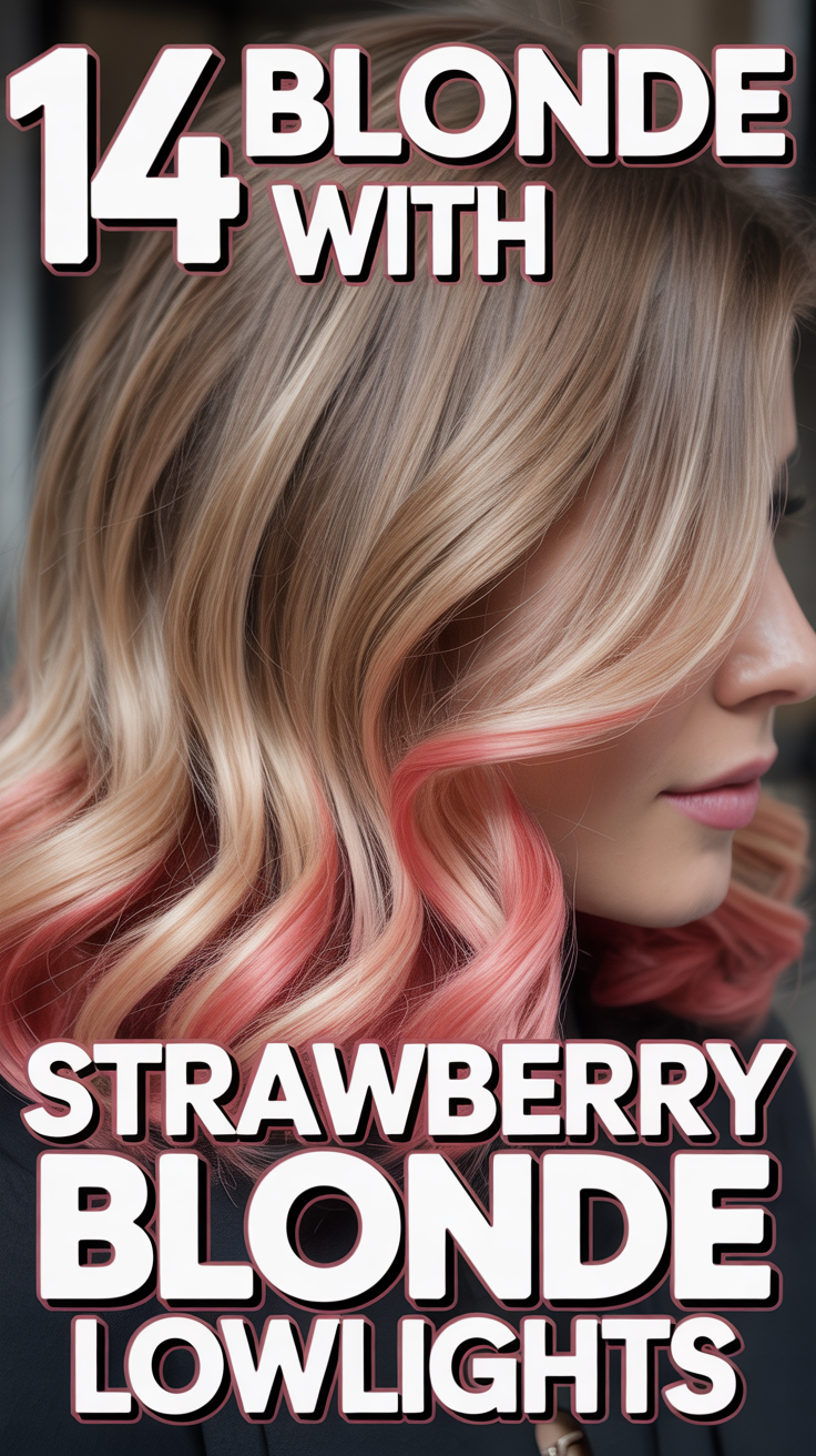 👱‍♀️ 14 Blonde With Strawberry Blonde Lowlights