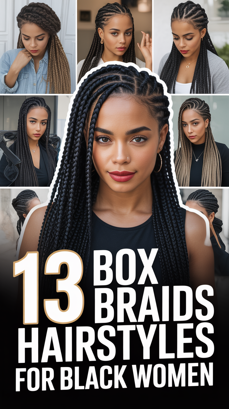 🤵🏿 13 Box Braids Hairstyles For Black Women