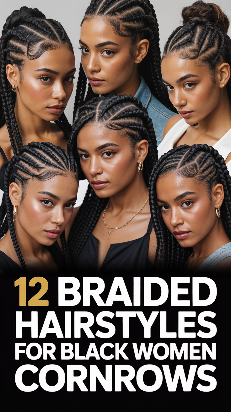 🤵 12 Braided Hairstyles For Black Women Cornrows