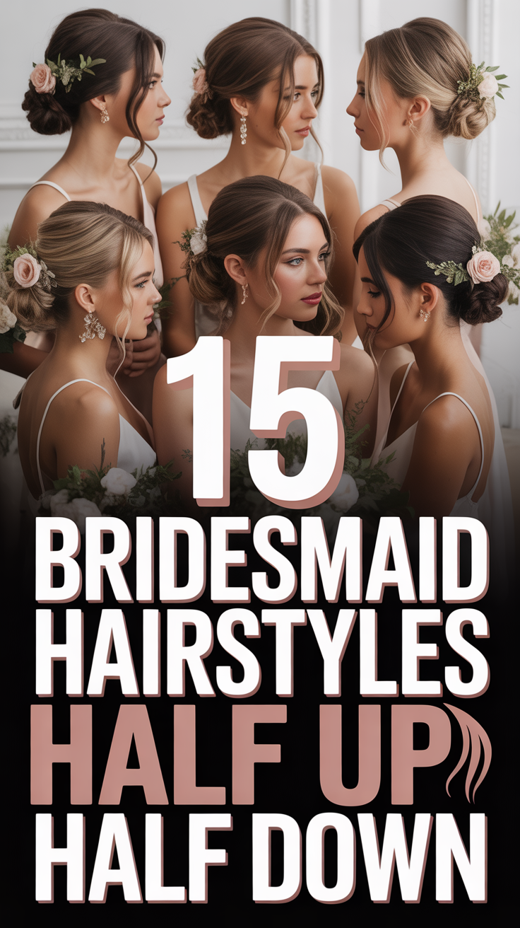 💒 15 Bridesmaid Hairstyles Half Up Half Down