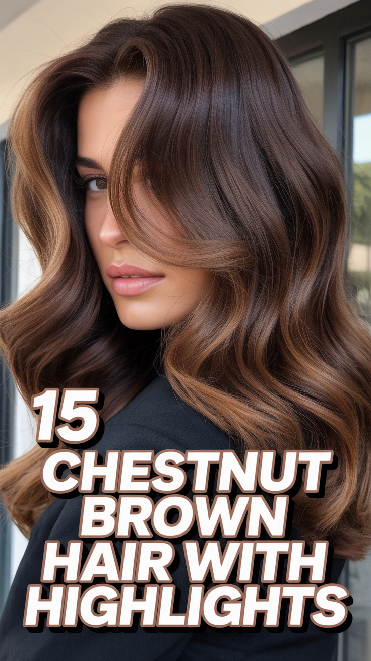 🌰 15 Chestnut Brown Hair With Highlights