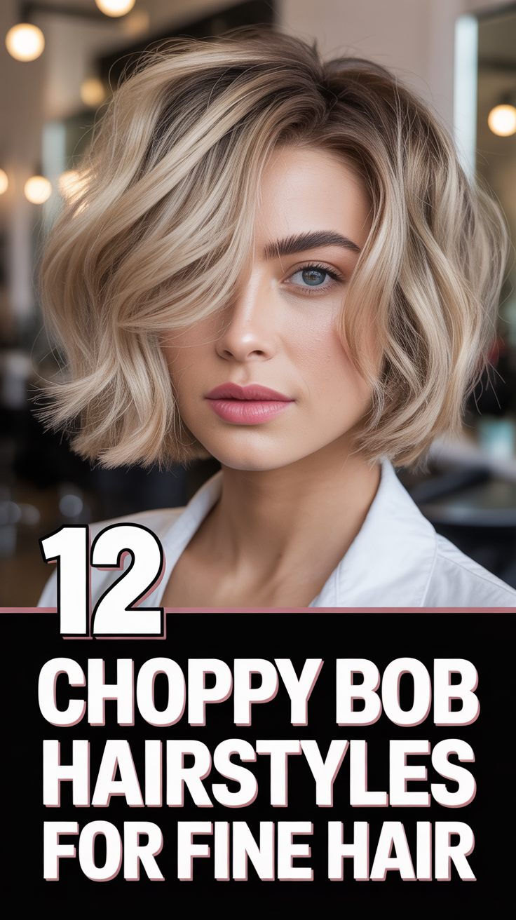 ✂️ 12 Choppy Bob Hairstyles For Fine Hair