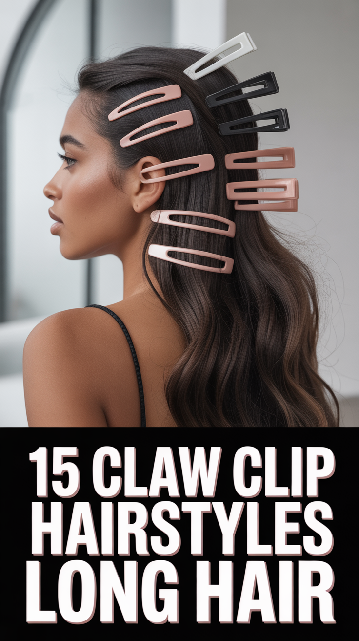 🌸 15 Claw Clip Hairstyles Long Hair