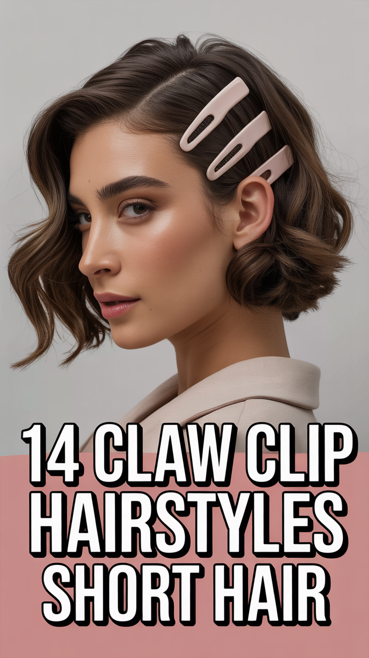 📎 14 Claw Clip Hairstyles Short Hair