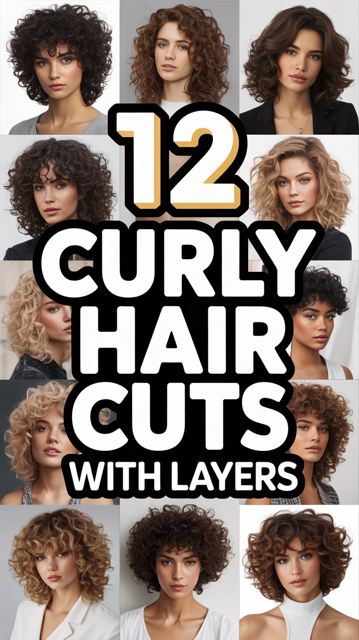 💇‍♀️ 12 Curly Hair Cuts With Layers