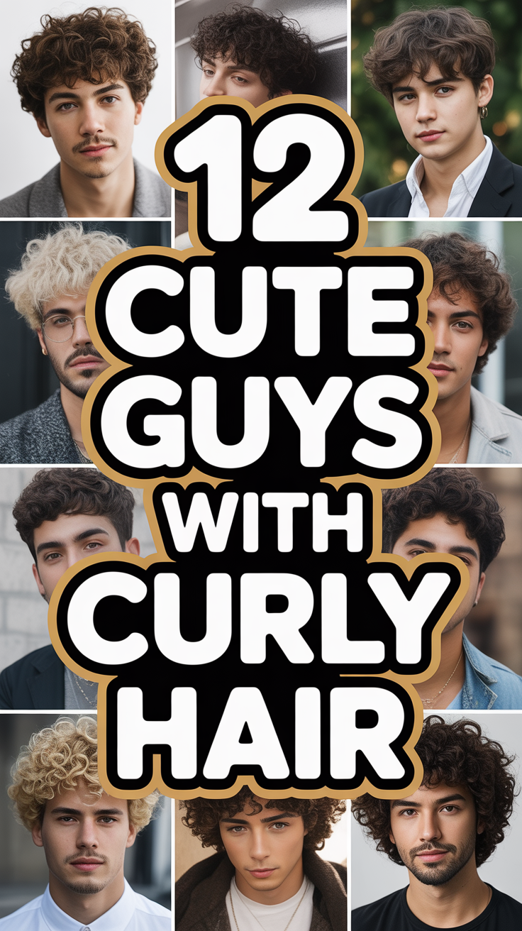 😍 12 Cute Guys With Curly Hair