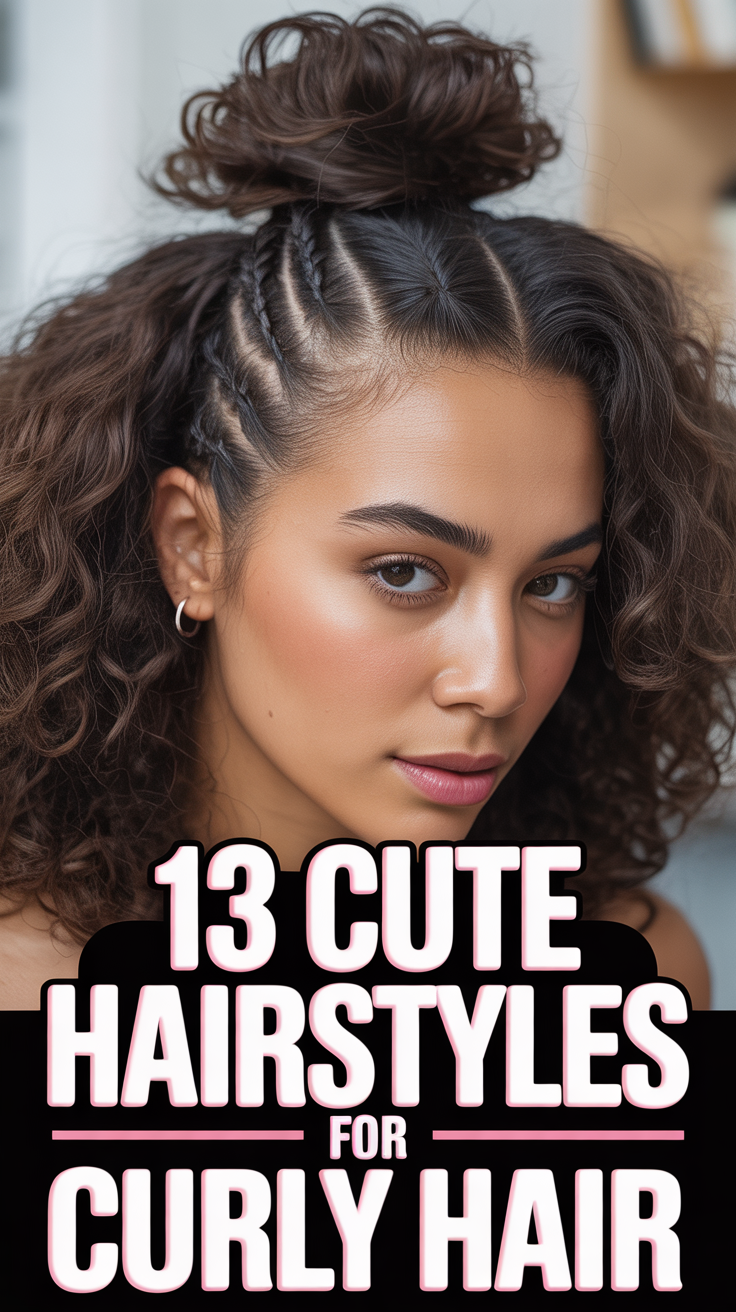 🌸 13 Cute Hairstyles For Curly Hair
