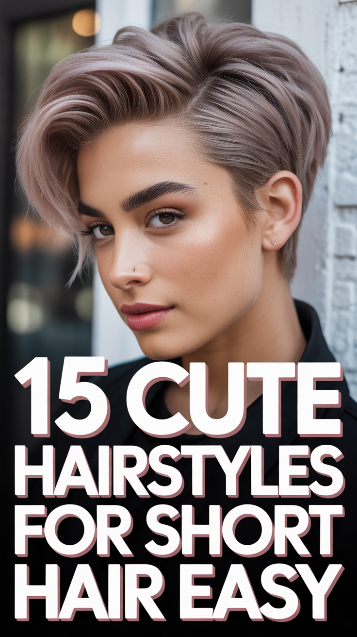💁‍♀️ 15 Cute Hairstyles For Short Hair Easy