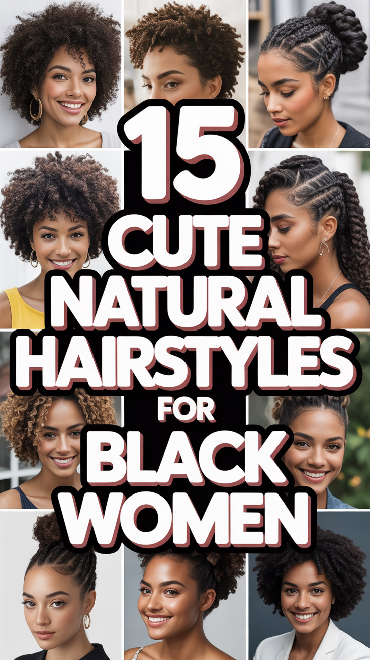 ✨ 15 Cute Natural Hairstyles For Black Women