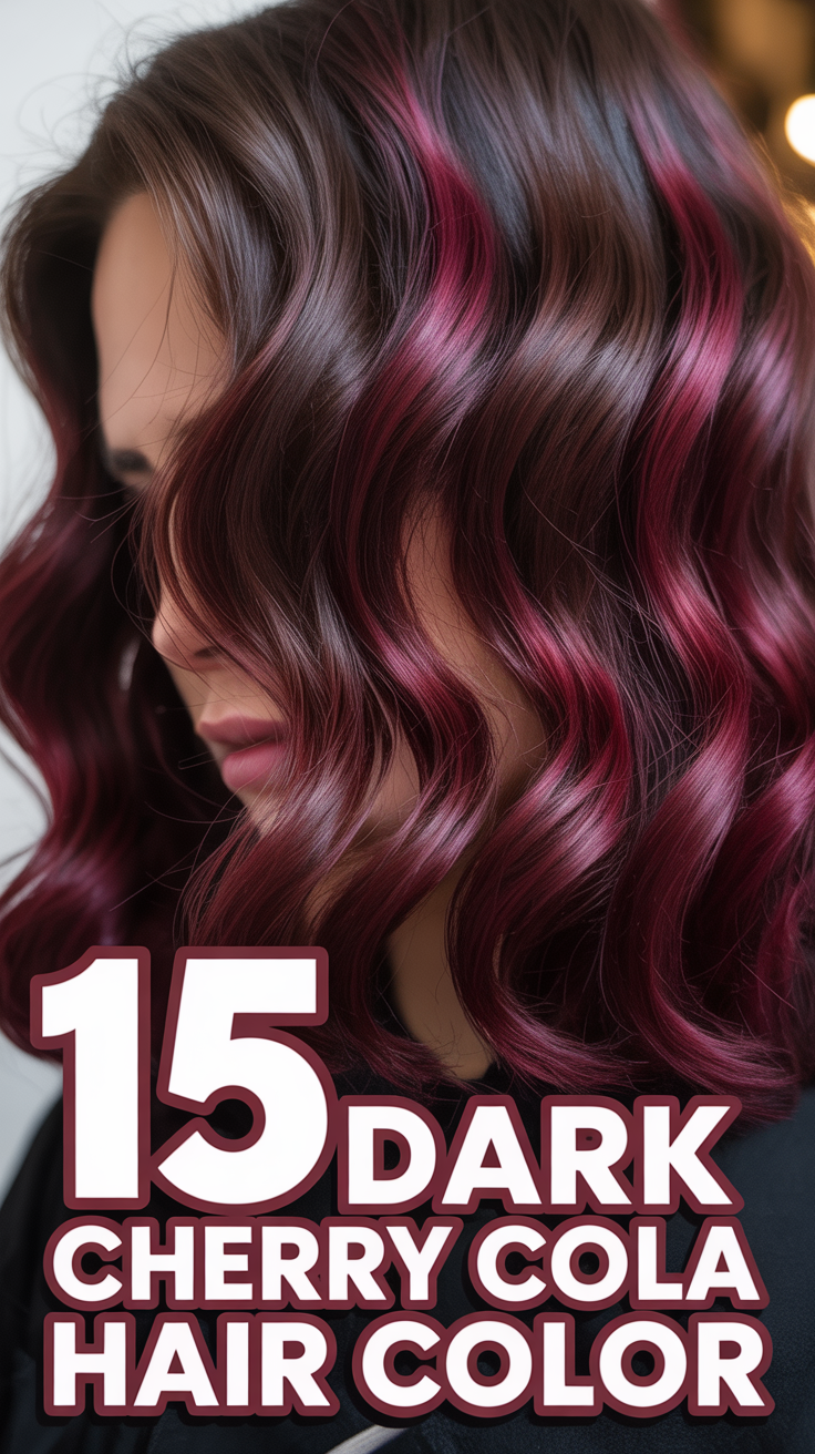 🍒 15 Dark Cherry Cola Hair Color