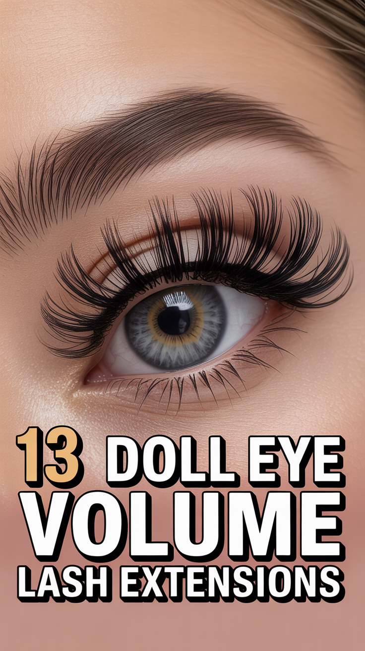 👁️ 13 Doll Eye Volume Lash Extensions