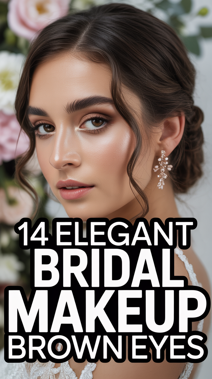 💕 14 Elegant Bridal Makeup Brown Eyes