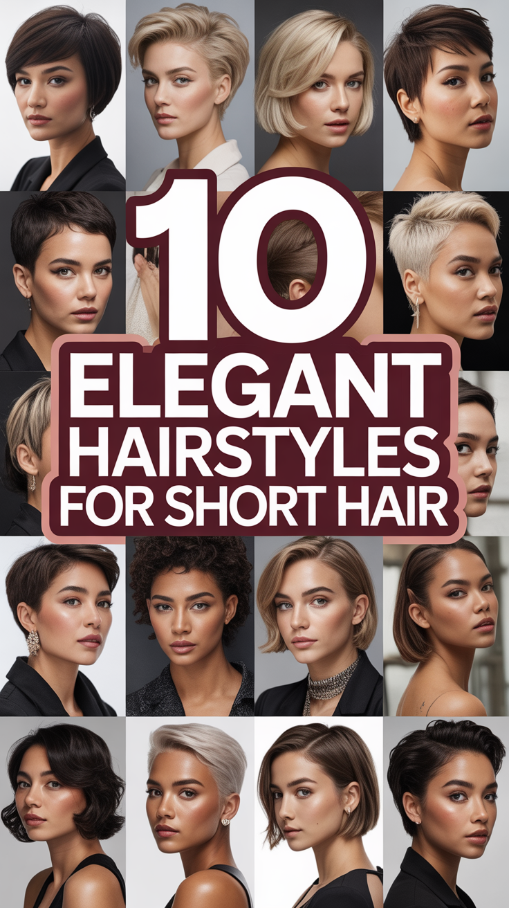 💇‍♀️ 10 Elegant Hairstyles For Short Hair