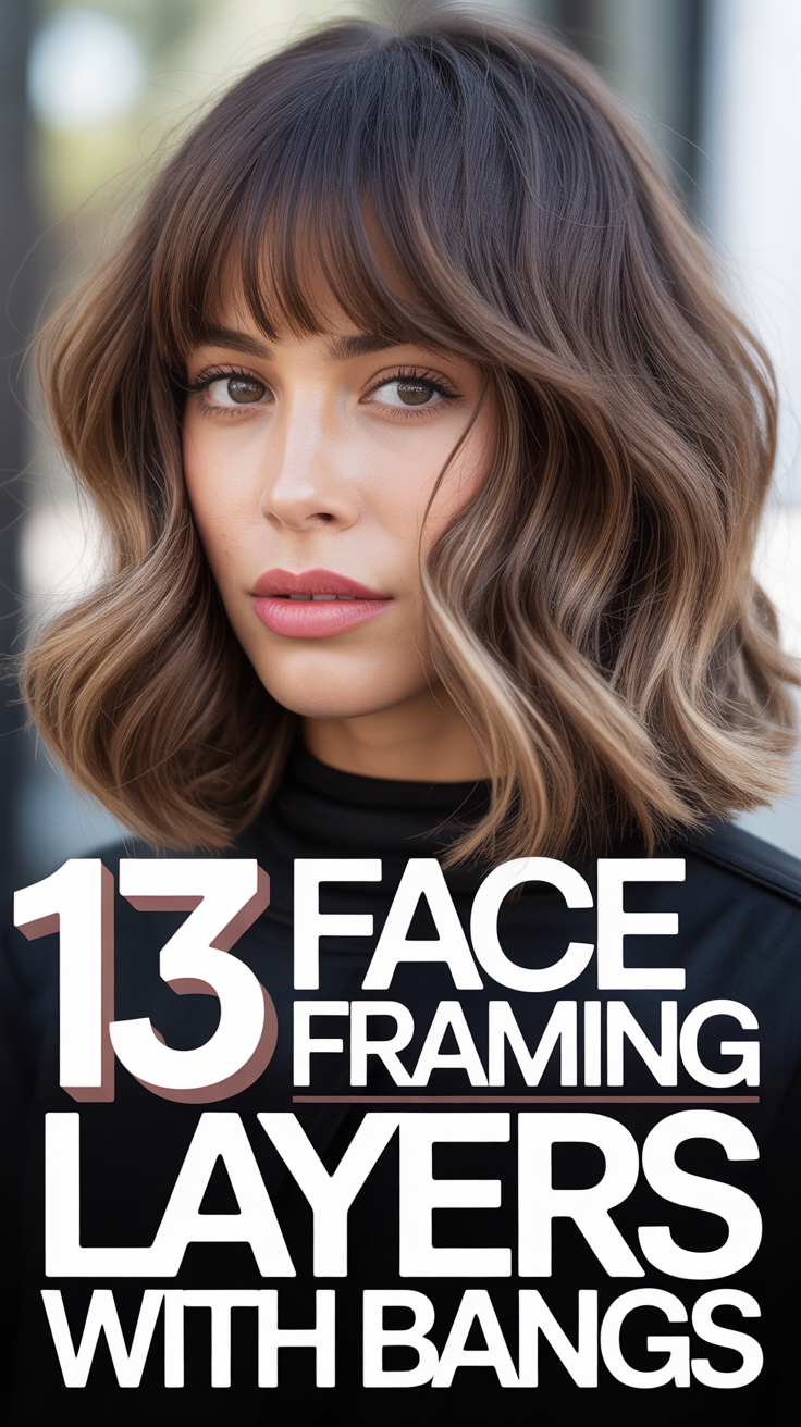 👩‍🌿 13 Face Framing Layers With Bangs