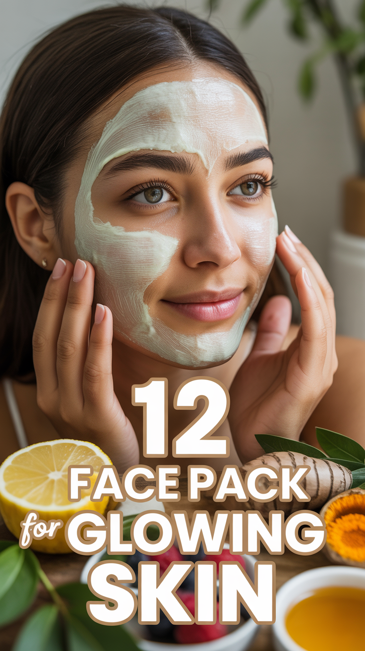 ✨ 12 Face Pack For Glowing Skin