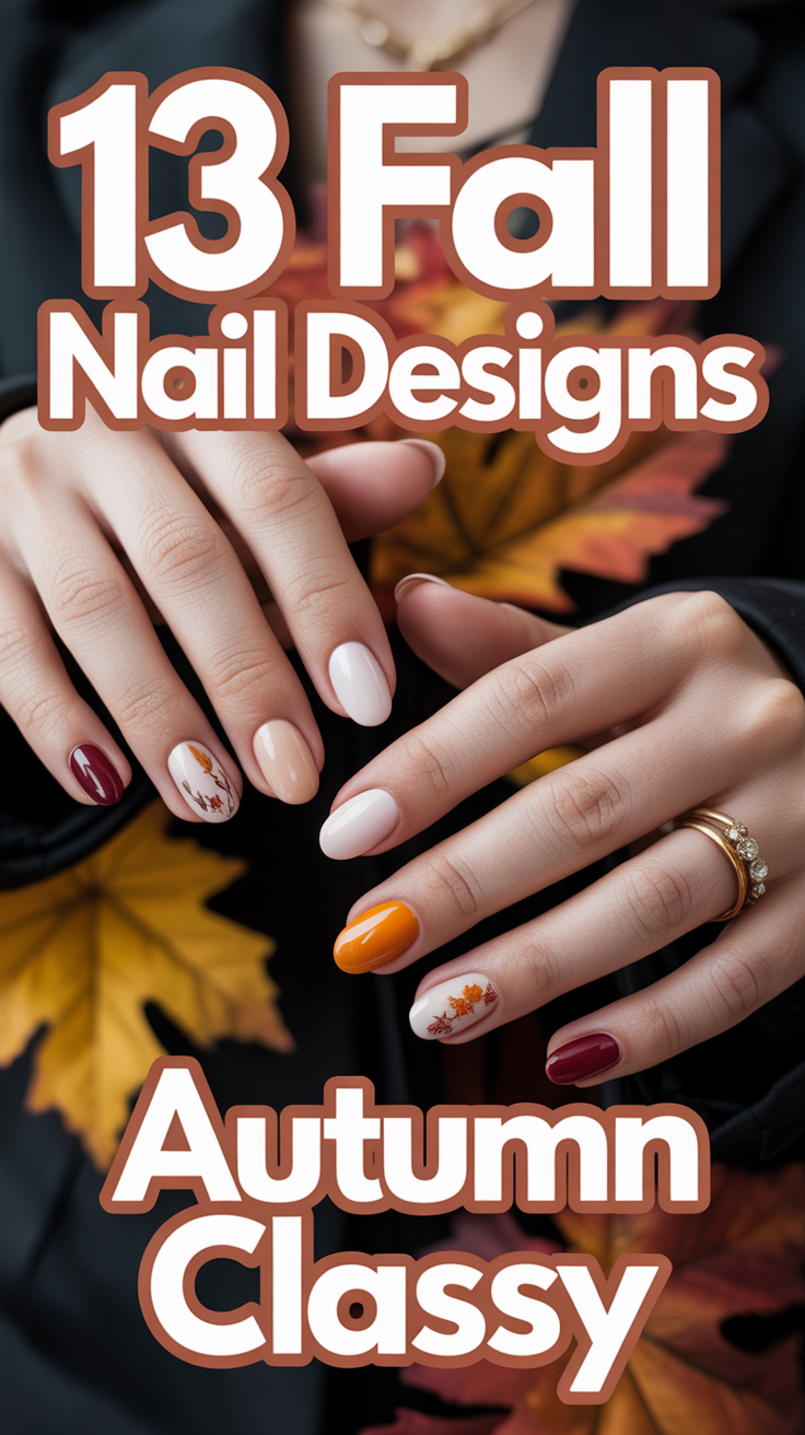 🍂 13 Fall Nail Designs Autumn Classy