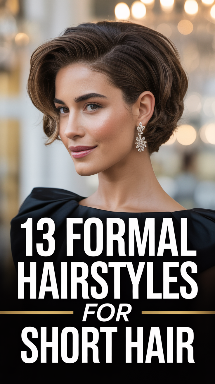 ✨ 13 Formal Hairstyles For Short Hair