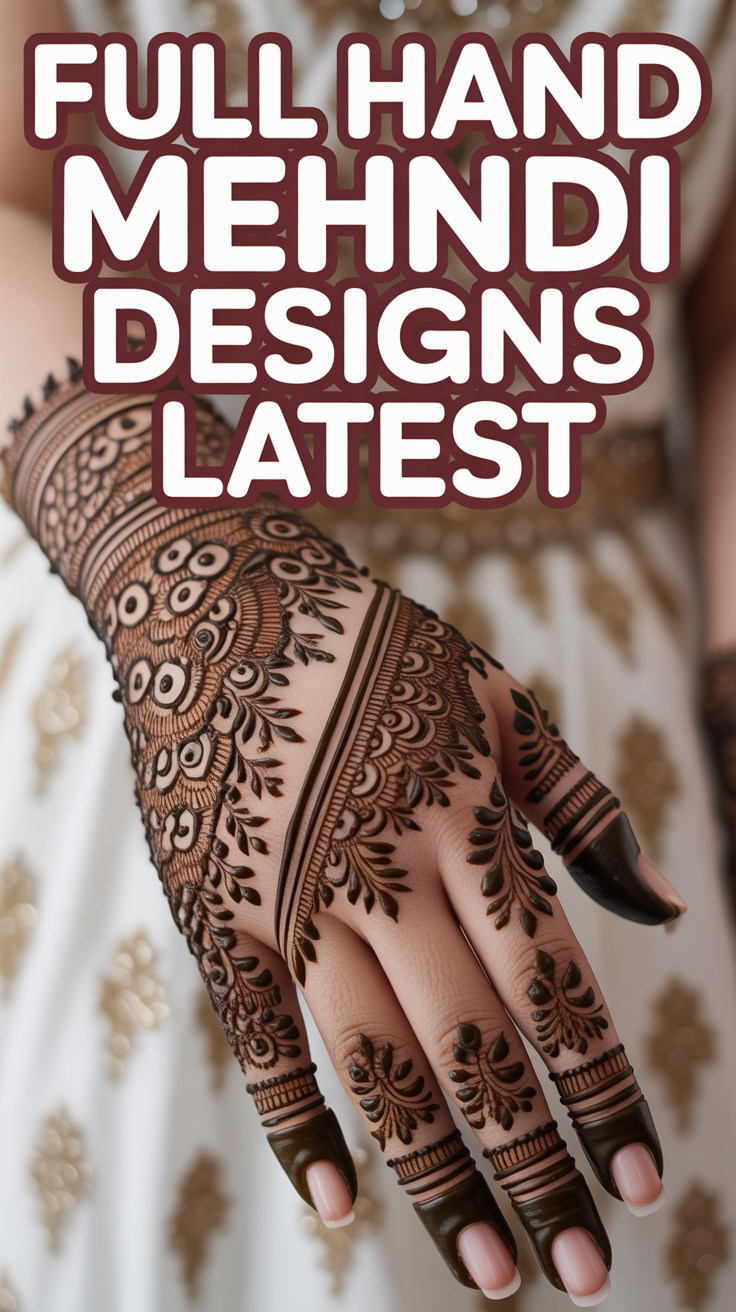 Full Hand Mehndi Designs Latest