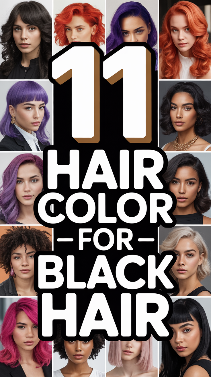 🎨 11 Hair Color For Black Hair