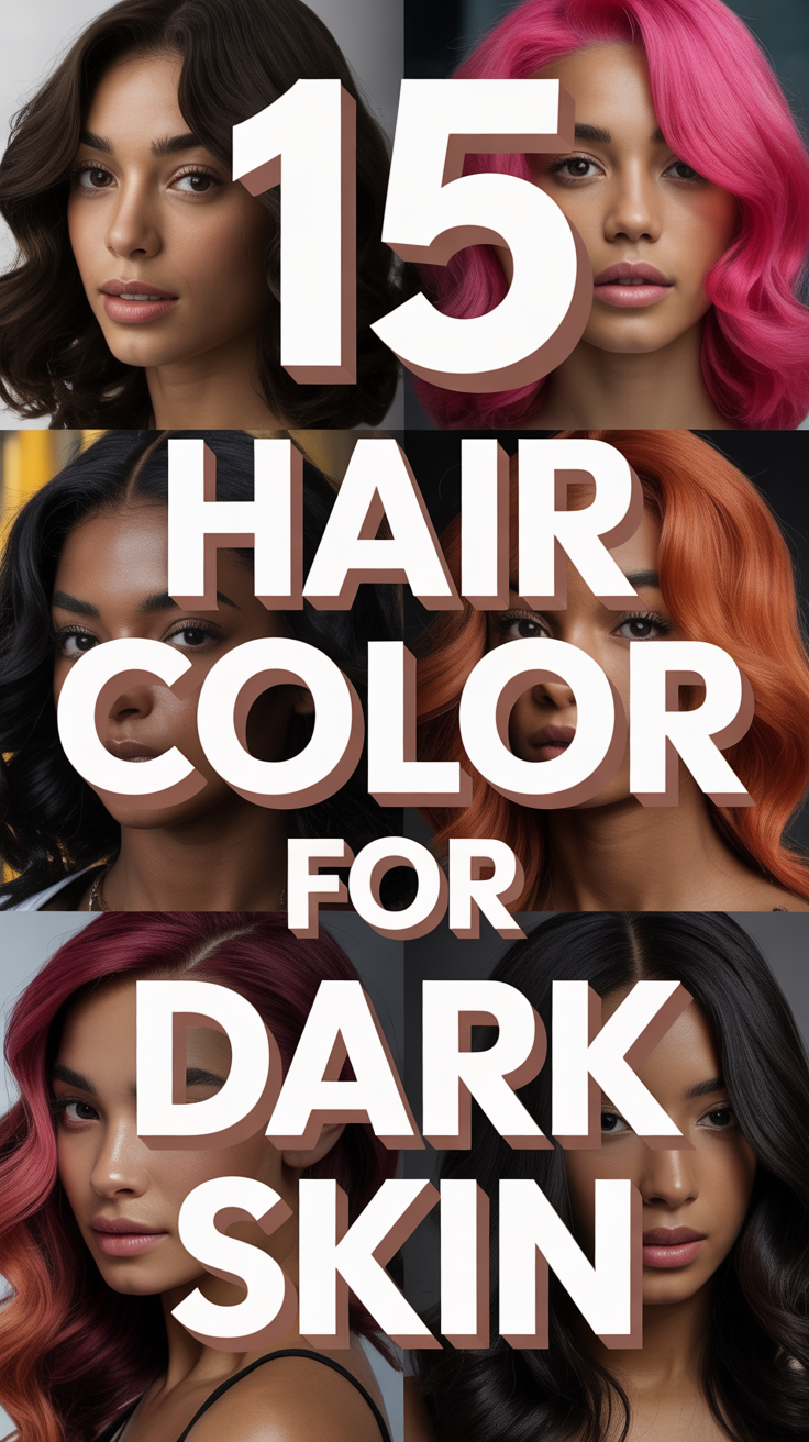 🌈 15 Hair Color For Dark Skin