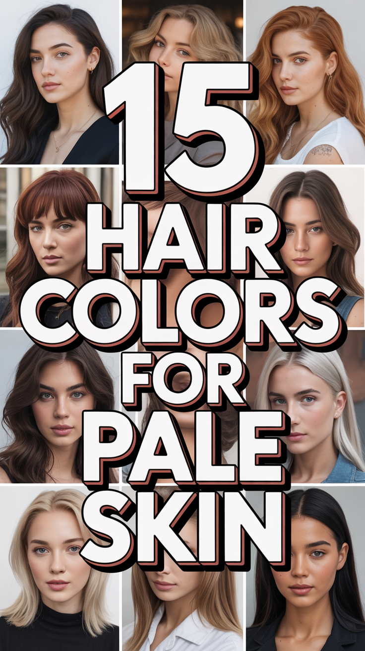 💇‍♀️ 15 Hair Colors For Pale Skin