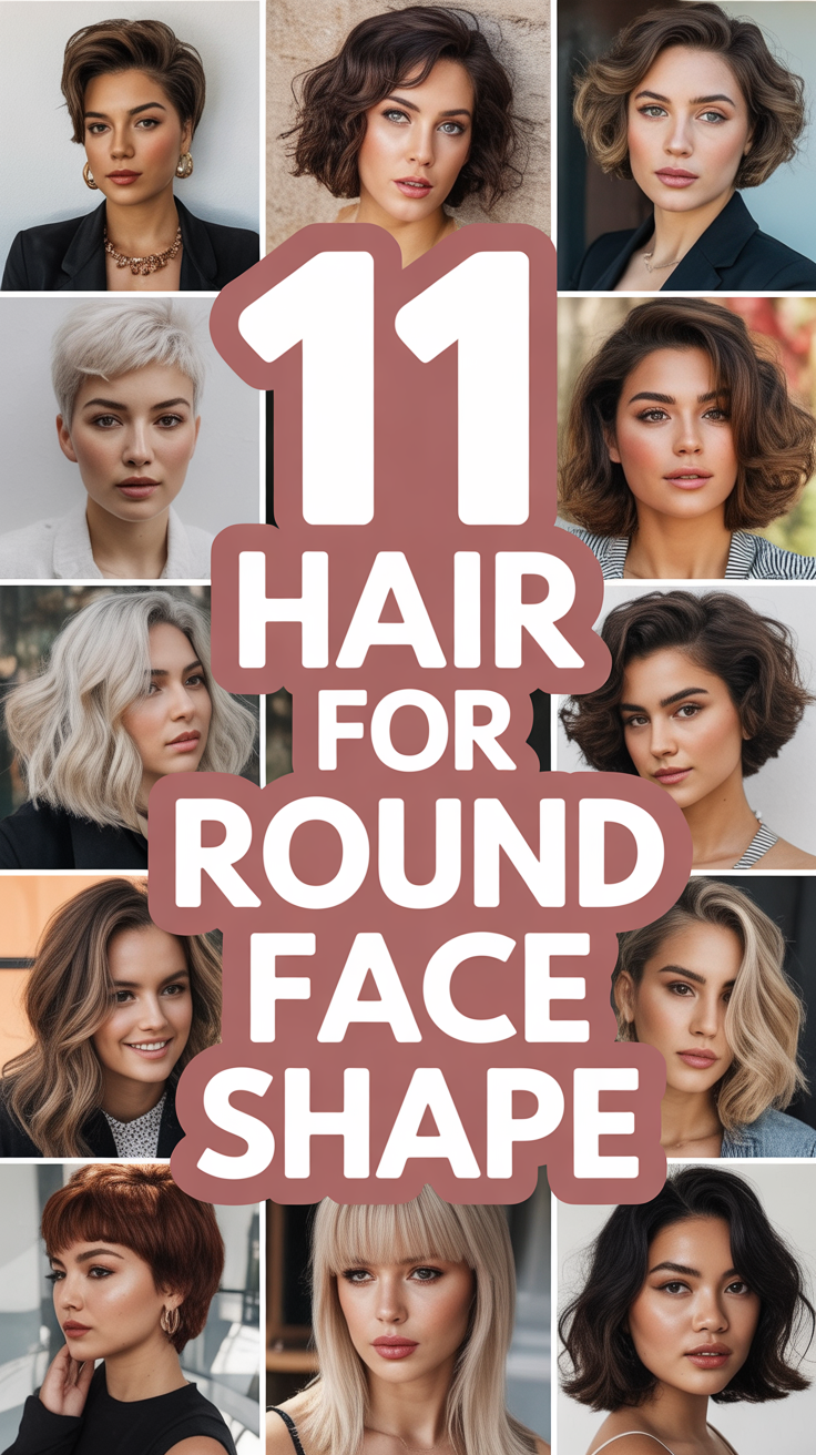 👩‍🏄 11 Hair For Round Face Shape