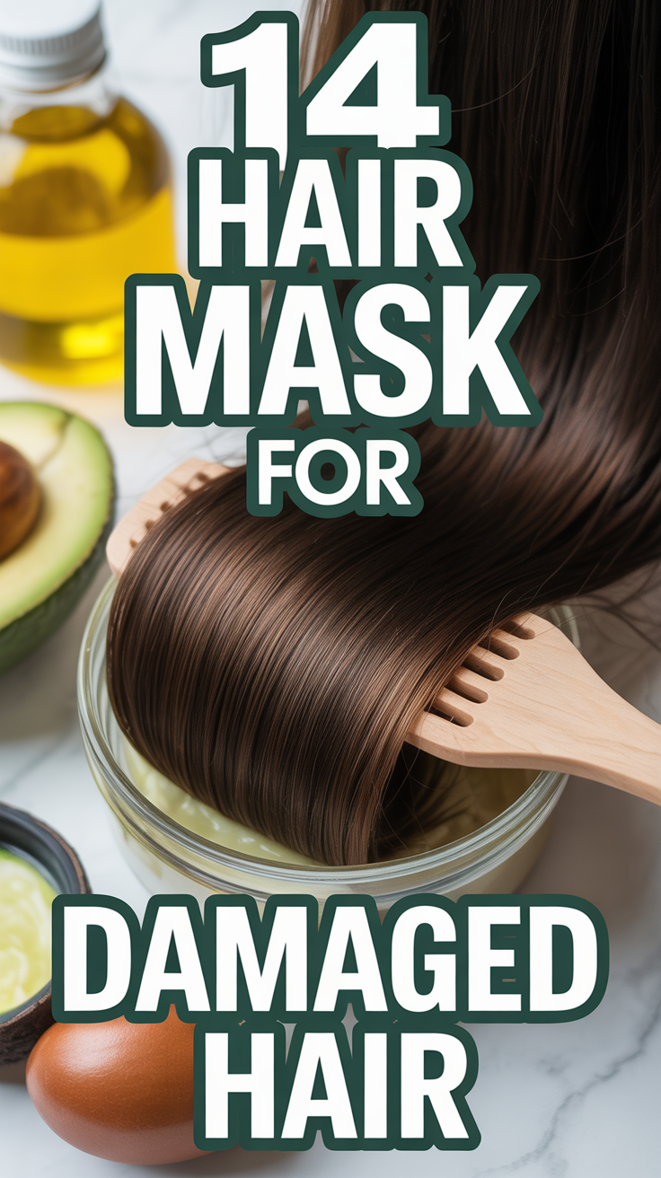 🌿 14 Hair Mask For Damaged Hair