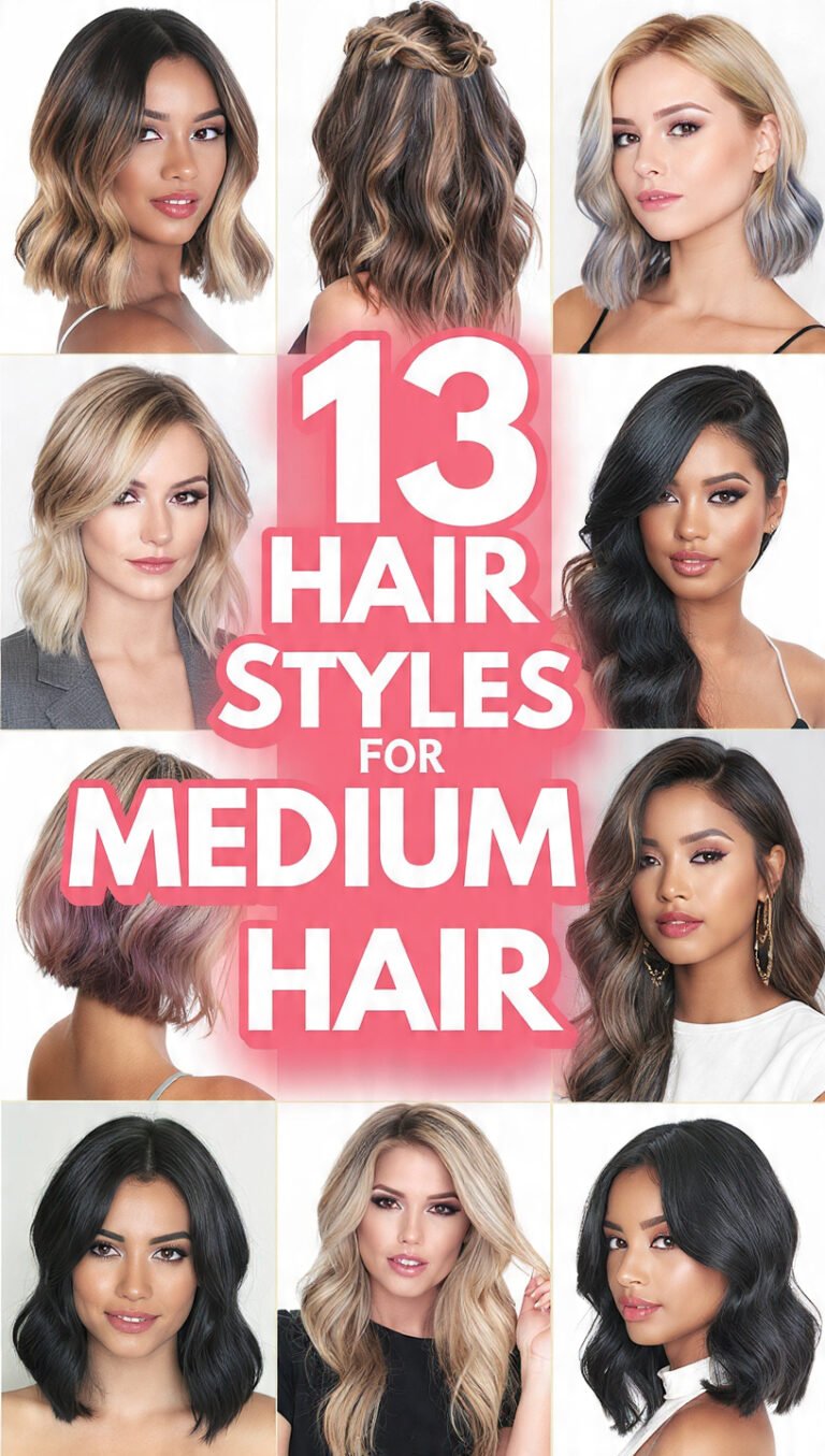 💇‍♀️ 13 Hair Styles For Medium Hair