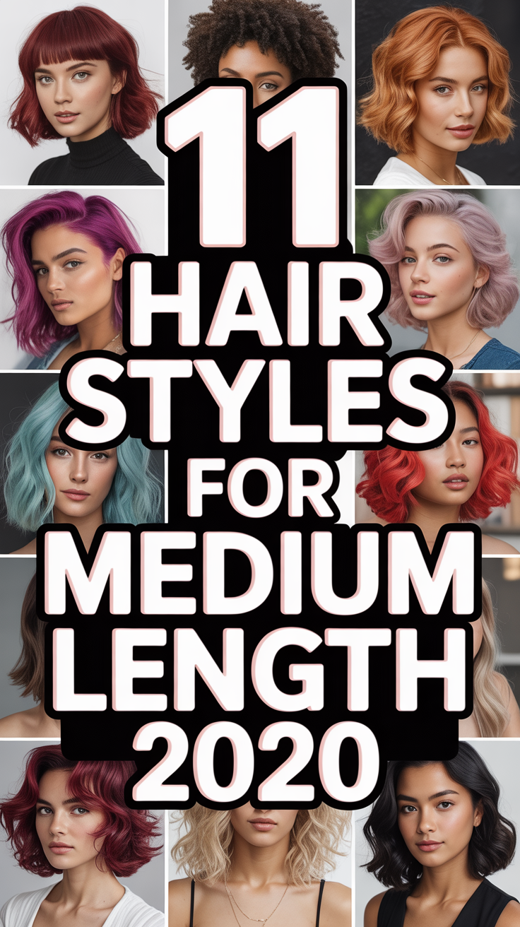 💇‍♀️ 11 Hair Styles For Medium Length 2020