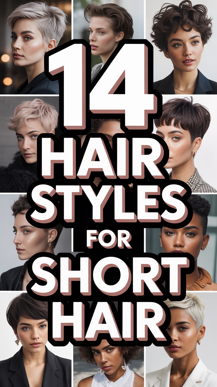 💇‍♀️ 14 Hair Styles For Short Hair