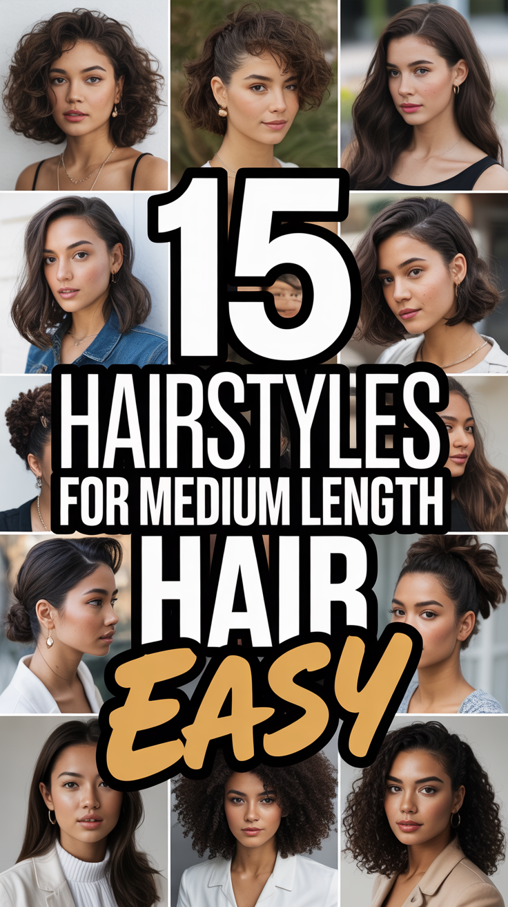 👩‍💻 15 Hairstyles For Medium Length Hair Easy