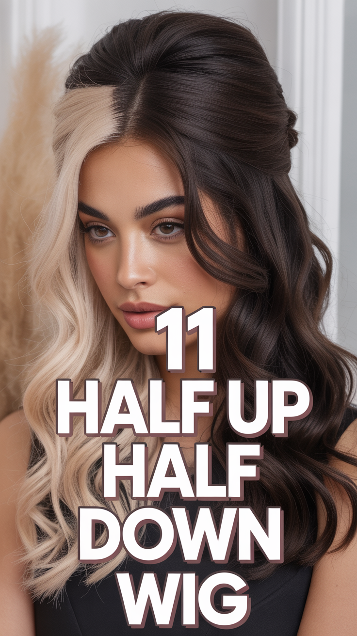 💁‍♀️ 11 Half Up Half Down Wig
