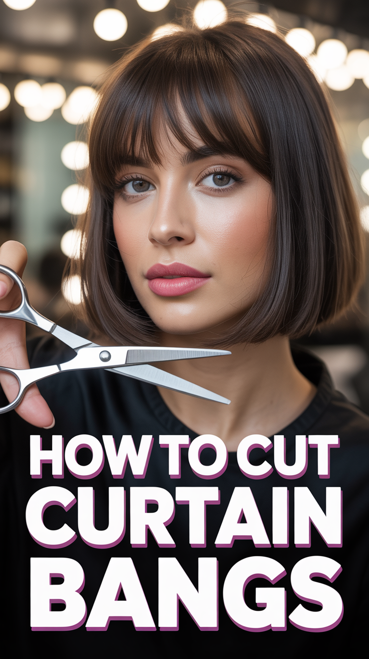 ✂️ How To Cut Curtain Bangs