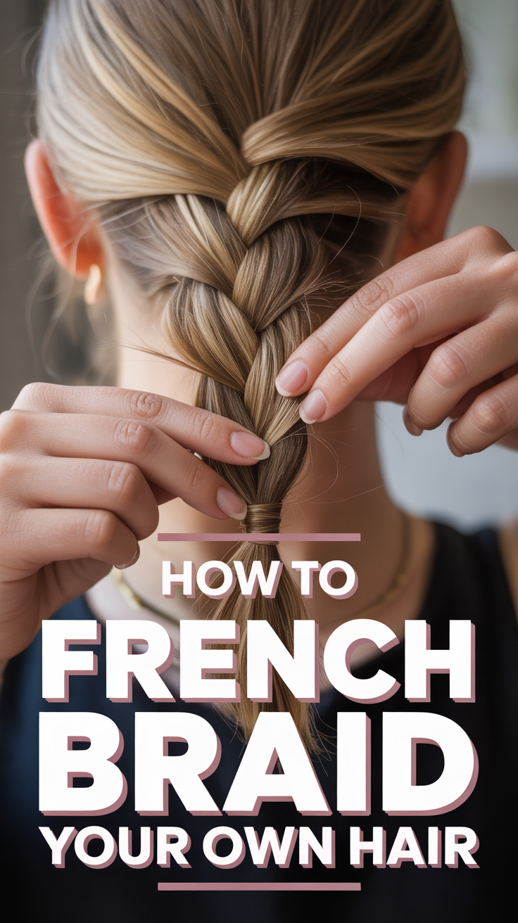 ✨ How To French Braid Your Own Hair