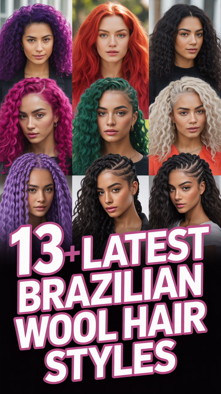 ✨ 13 Latest Brazilian Wool Hair Styles