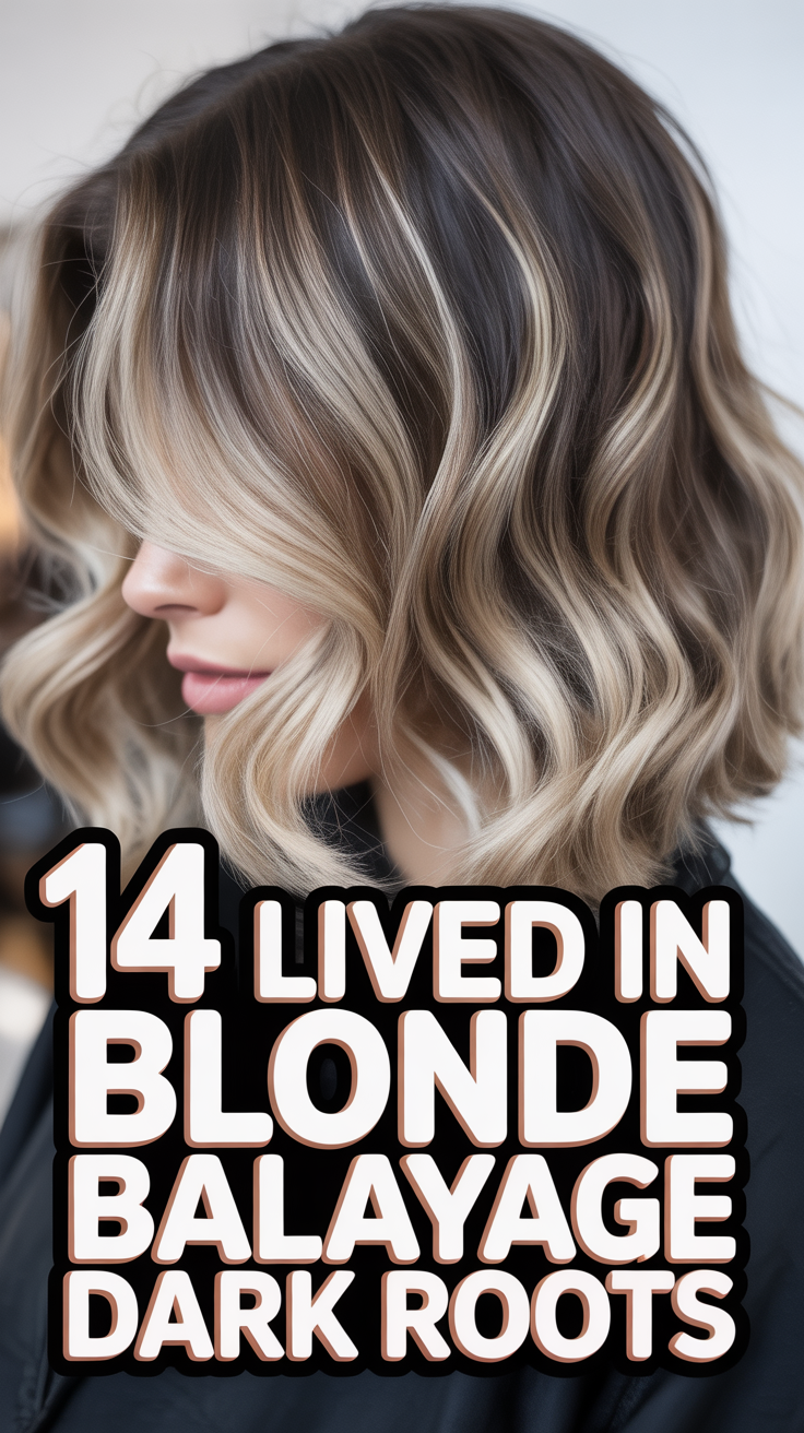 ✨ 14 Lived In Blonde Balayage Dark Roots