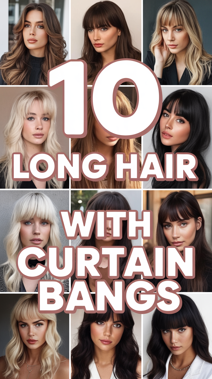 ✨ 10 Long Hair With Curtain Bangs