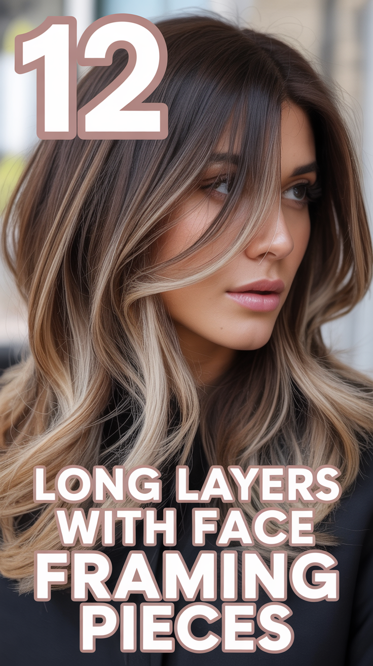 💇‍♀️ 12 Long Layers With Face Framing Pieces