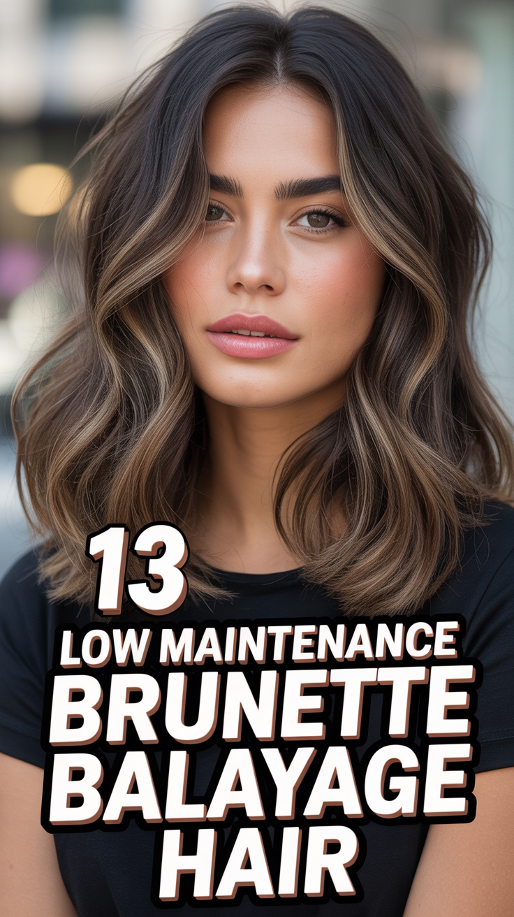 ✨ 13 Low Maintenance Brunette Balayage Hair
