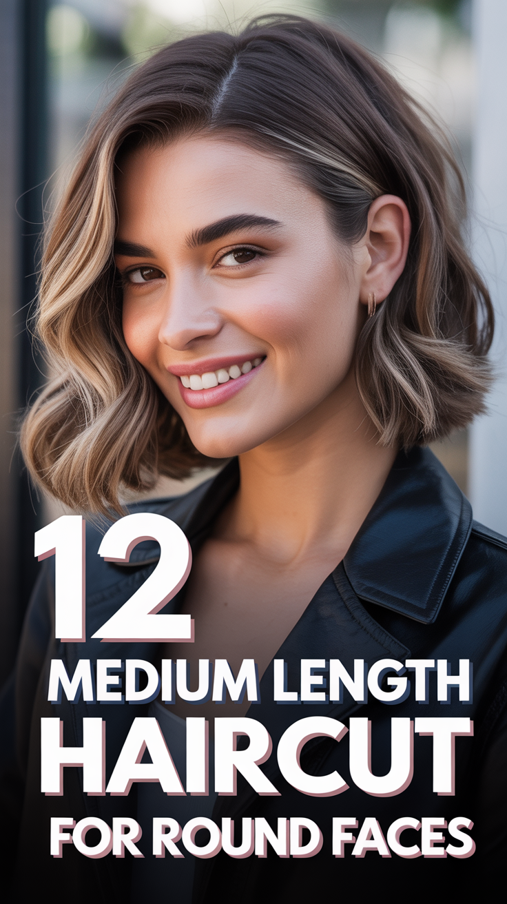 💁‍♀️ 12 Medium Length Haircut For Round Faces