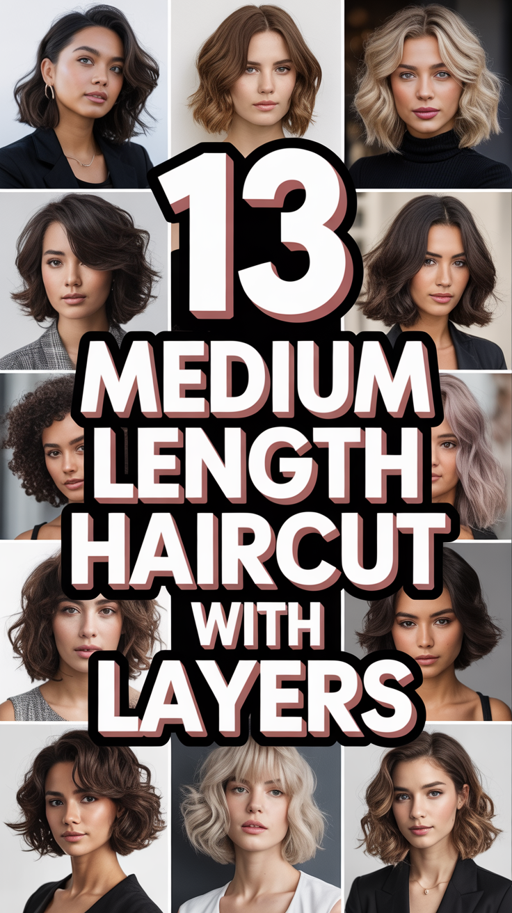 💇‍♀️ 13 Medium Length Haircut With Layers