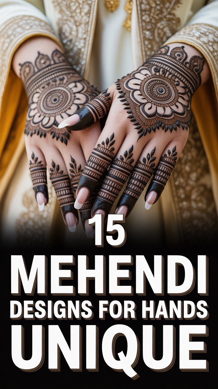 🤙 15 Mehendi Designs For Hands Unique