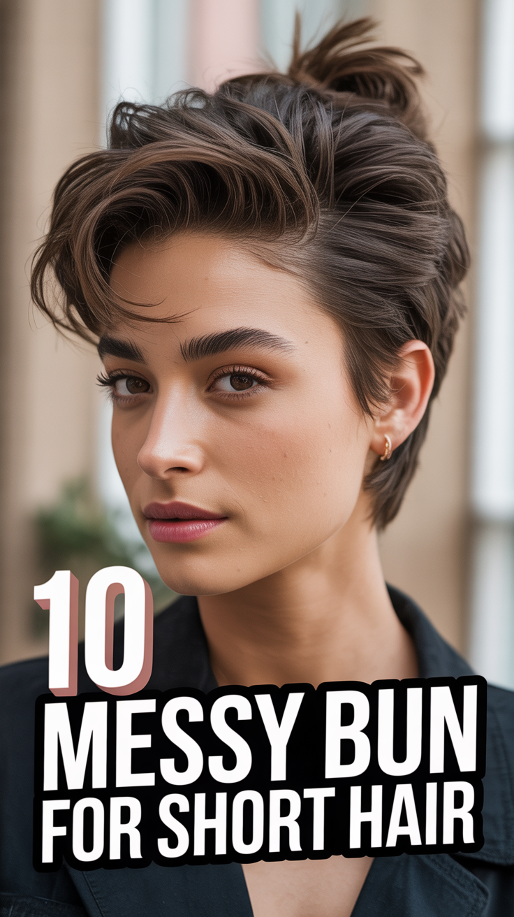 💇 10 Messy Bun For Short Hair