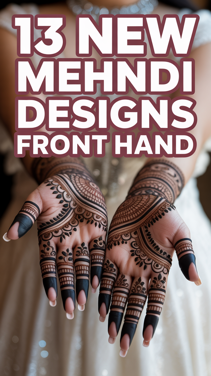 ✨ 13 New Mehndi Designs Front Hand