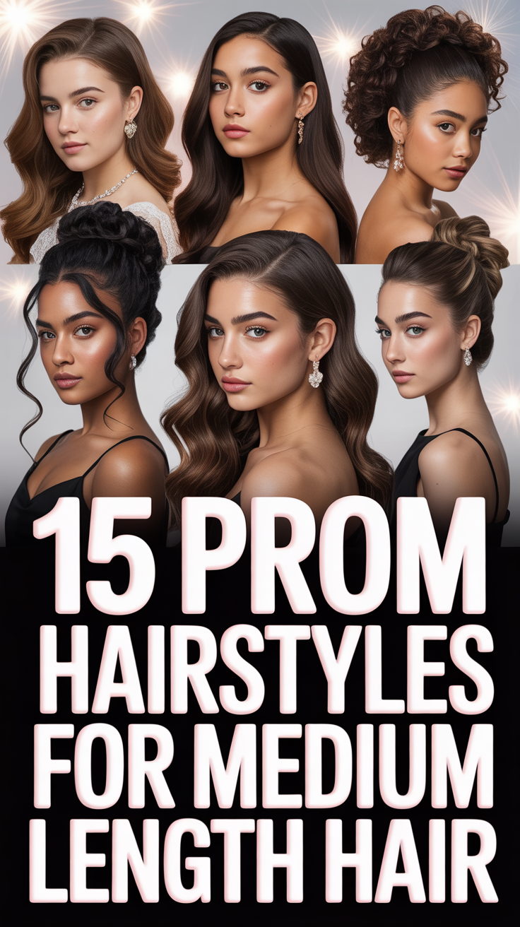 👑 15 Prom Hairstyles For Medium Length Hair