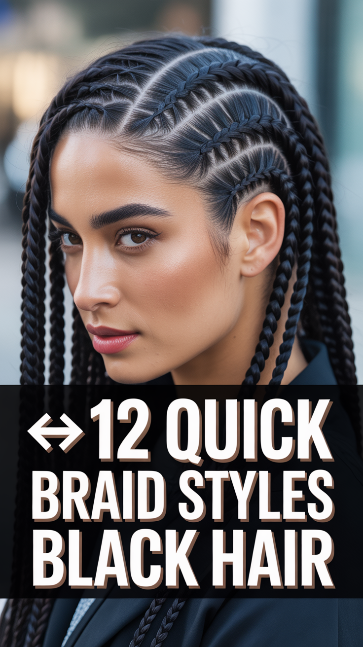 🪢 12 Quick Braid Styles Black Hair