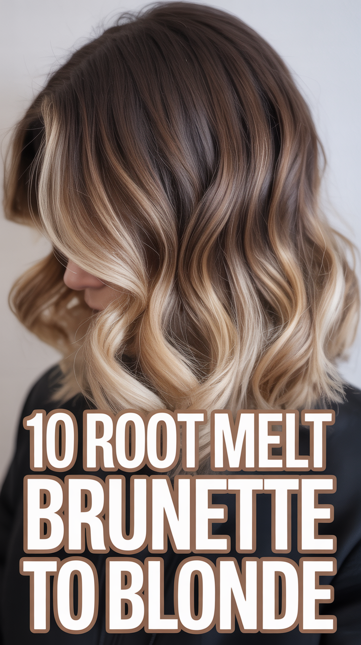 ✨ 10 Root Melt Brunette To Blonde